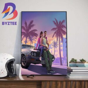 GTA 6 Grand Theft Auto VI Officially Release In Fall 2025 Wall Decor Poster Canvas