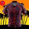 Gatomon Digimon For Men And Women In Summer Vacation Button Up Hawaiian Shirt