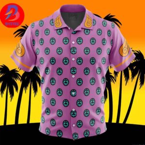 Giorno Giovanna Anime Jojos Bizarre Adventure For Men And Women In Summer Vacation Button Up Hawaiian Shirt