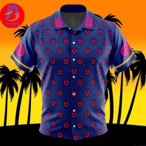 Giorno Giovanna Manga Jojos Bizarre Adventure For Men And Women In Summer Vacation Button Up Hawaiian Shirt
