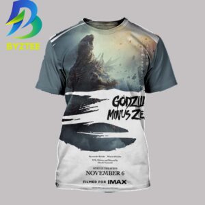 Godzilla Minus Zero November 6 2026 IMAX  All Over Print T- Shirt