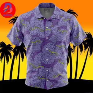 Gomu Gomu No Mi Luffy Devil Fruit One Piece For Men And Women In Summer Vacation Button Up Hawaiian Shirt