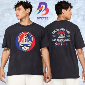 Grateful Dead x San Franpsycho Official Tee Collab At Golden Gate Park In San Francisco California 2025 Two Sided Unisex T-Shirt