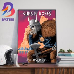 Guns N Roses 21st June Oslo 2023 Home Decor Poster Canvas