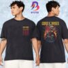 Guns N Roses Luxembourg 2025 World Tour Summer Poster At Luxembourg Open Air On July 28 2025 Two Sided Unisex T-Shirt