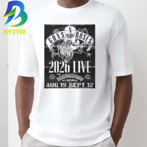 Guns N’ Roses The Barbarians Of California With Special Guest 2026 Live Unisex T Shirt