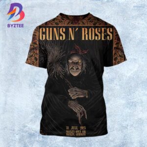 Guns N Roses Wacken 2025 Poster World Tour At Wacken Open Air In Germany On July 31 2025 All Over Print Shirt