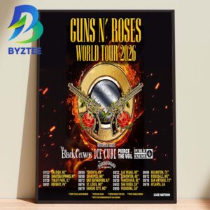 Guns N’ Roses With Special Guest North America World Tour 2026 Home Decor Poster Canvas