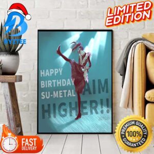 Happy Birthday Nakamoto Suzuka Aka Su Metal Home Decor Poster