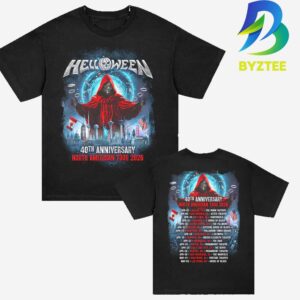 Helloween 40th Anniversary North American Tour 2026 Two Sided T Shirt