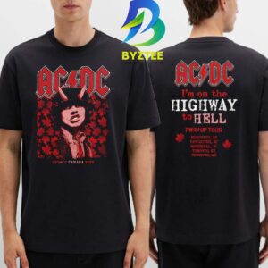ACDC Highway to Hell Canada PWR UP Tour 2026 Two Sided T Shirt