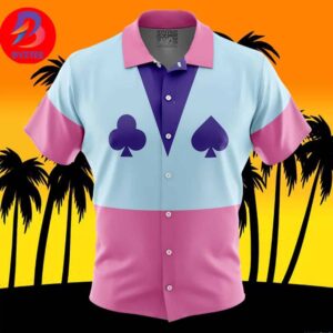 Hisoka Hunter X Hunter For Men And Women In Summer Vacation Button Up Hawaiian Shirt