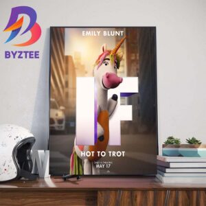 Hot To Trot Emily Blunt Is Unicorn In If Movie Official Poster Home Decor Poster Canvas