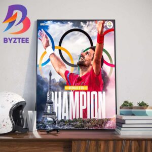 I Finally Did It Novak Djokovic Golden Medal Tennis Olympic Paris 2024 Home Decorations Poster Canvas