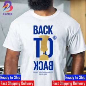 Inter Milan Back To Back Coppa Italia Champions Unisex T-Shirt