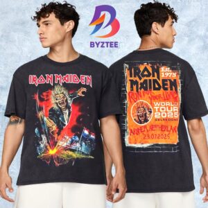 Iron Maiden 2025 Arnhem Exclusive Tee Run For Your Lives World Tour At GelreDome In Netherlands On July 23 2025 Two Sided Essential T-Shirt
