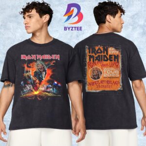 Iron Maiden Arnhem 2025 Run For Your Lives World Tour Tee At GelreDome In Netherlands On July 23 2025 Two Sided Unisex T-Shirt