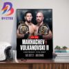 Islam Makhachev Vs Charles Oliveira Fights For Lightweight Title Bout At UFC 294 Home Decor Poster Canvas