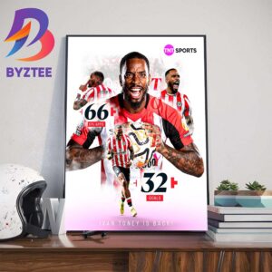 Ivan Toney Is Officially Back Brentford In Premier League Art Decor Poster Canvas