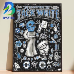 Jack White Electric The Salt Fairgrounds Chicago July 24th 2026 Home Decor Poster Canvas