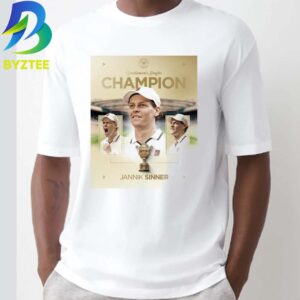 Jannik Sinner 2026 Wimbledon Gentlemen’s Singles Champion Unisex T- Shirt