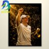 Jannik Sinner 2026 Wimbledon Gentlemen’s Singles Champion Home Decor Poster Canvas