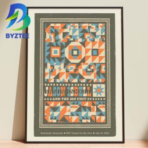 Jason Isbell Richmond At The Eku Center For The Arts World Tour 2026 Home Decor Poster Canvas