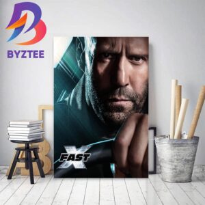 Jason Statham As Deckard Shaw In Fast X 2023 Decor Poster Canvas