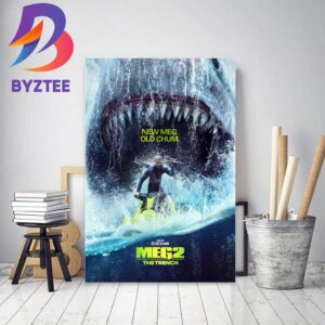 Jason Statham In Meg 2 The Trench New Poster Home Decor Poster Canvas
