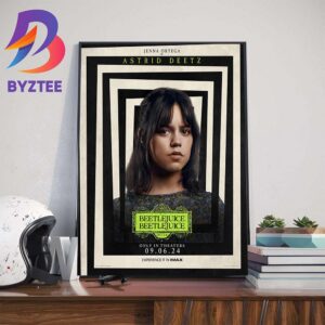 Jenna Ortega Is Astrid Deetz In Beetlejuice Beetlejuice 2024 Wall Decor Poster Canvas