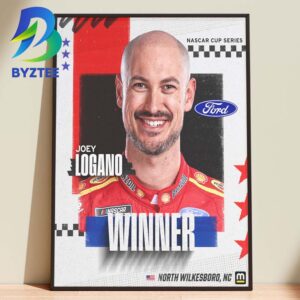 Joey Logano NASCAR Cup Paying Race At North Wilkesboro In 30 Years 2026 Home Decor Poster Canvas