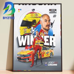 Joey Logano Winner Nascar 2026 Home Decor Poster Canvas
