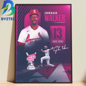 Jordan Walker 13 Home Runs 2026 Championship Home Decor Poster Canvas