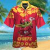 Kansas City Chiefs NFL Baby Yoda Name Personalized Tropical Hawaiian Shirt For Men And Women