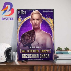 Kazuchika Okada And Still AEW Continental Champion at AEW Dynasty Home Decor Poster Canvas