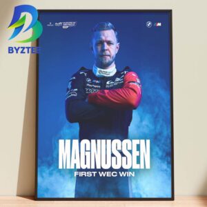 Kevin Magnussen Winner In The World Endurance Championship 2026 WEC Home Decor Poster Canvas