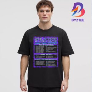 King Gizzard And The Lizard Wizard 2025 World Tour Poster Rock N Roll Rave And Orchestra Shows Unisex T-Shirt