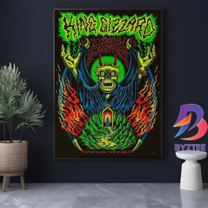 King Gizzard And The Lizard Wizard Poster Show At Westville Music Bowl In New Haven CT On July 30 2025 Home Decor Poster Canvas