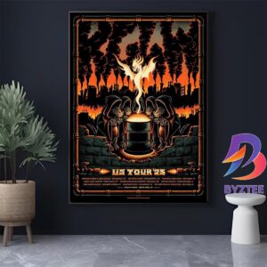 King Gizzard And The Lizard Wizard US Tour 2025 Schedule Cities List Home Decor Poster Canvas