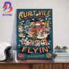 Kurt Vile And The Violators Summer 2025 Tour Flyin On A Cloud Train 2 Wall Art Decor Poster Canvas