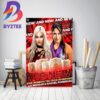 LIV Morgan And Raquel Rodriguez And Still WWE Womens Tag Team Champions Decor Poster Canvas
