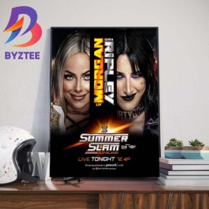 LIV Morgan Vs Rhea Ripley At WWE SummerSlam Cleveland 2024 Home Decorations Poster Canvas