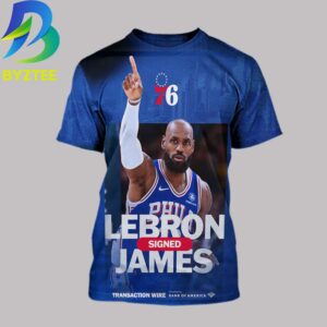 Lebron James Philadelphia 76ers NBA 2026 All Over Print Shirt