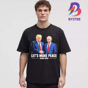 Let’s Make Peace Trump And Putin Handshake Patriotic USA Alaska 2025 Essential T-Shirt