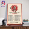 Linkin Park Boston 2025 From Zero World Tour Exclusive Poster Night 1 At TD Garden In Massachusetts On July 31 2025 Home Decor Wall Art Poster Canvas
