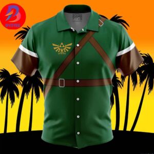 Link Legend of Zelda For Men And Women In Summer Vacation Button Up Hawaiian Shirt