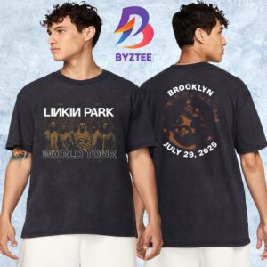 Linkin Park Brooklyn 2025 From Zero World Tour Exclusive Merchandise Tee At Barclays Center In New York On July 29 2025 Two Sided Unisex T-Shirt