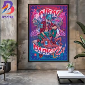Linkin Park Brooklyn 2025 From Zero World Tour Exclusive Official Poster At Barclays Center In New York On July 29 2025 Home Decor Poster Canvas