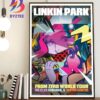 Linkin Park Detroit 2025 From Zero World Tour Exclusive Poster At Little Caesars Arena In Michigan On August 14 2025 Home Decor Wall Art Poster Canvas