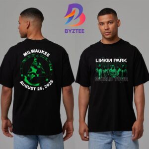 Linkin Park Milwaukee 2025 From Zero World Tour Official Merchandise Tee At Fiserv Forum In Wisconsin On August 25 2025 Two Sided Unisex T-Shirt